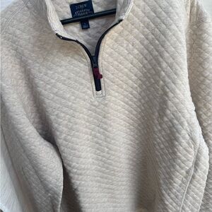 J. Crew Men's Beige Zip-Up Sweater